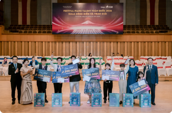 VINH DANH 13 “VÌ SAO TINH TÚ” – NHỮNG CHỦ NHÂN CÚP VÀNG DANH GIÁ TẠI FESTIVAL PIANO TALENT 2026
